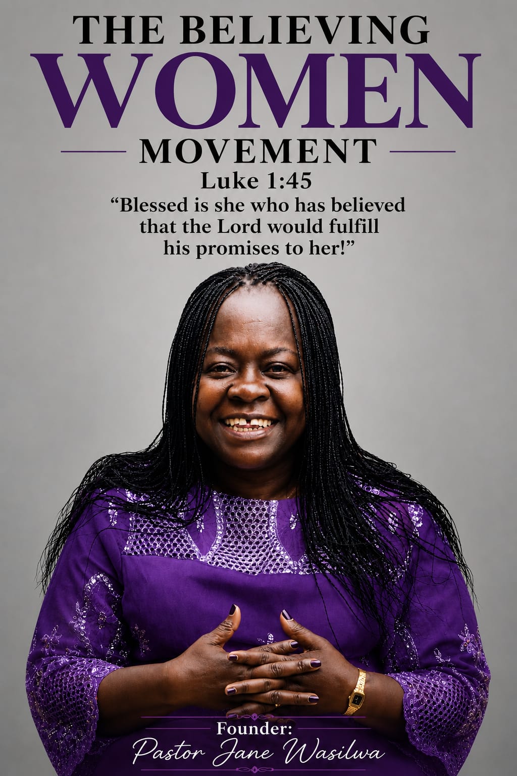 Pastor Jane Wasilwa, founder of the Believing Women Movement