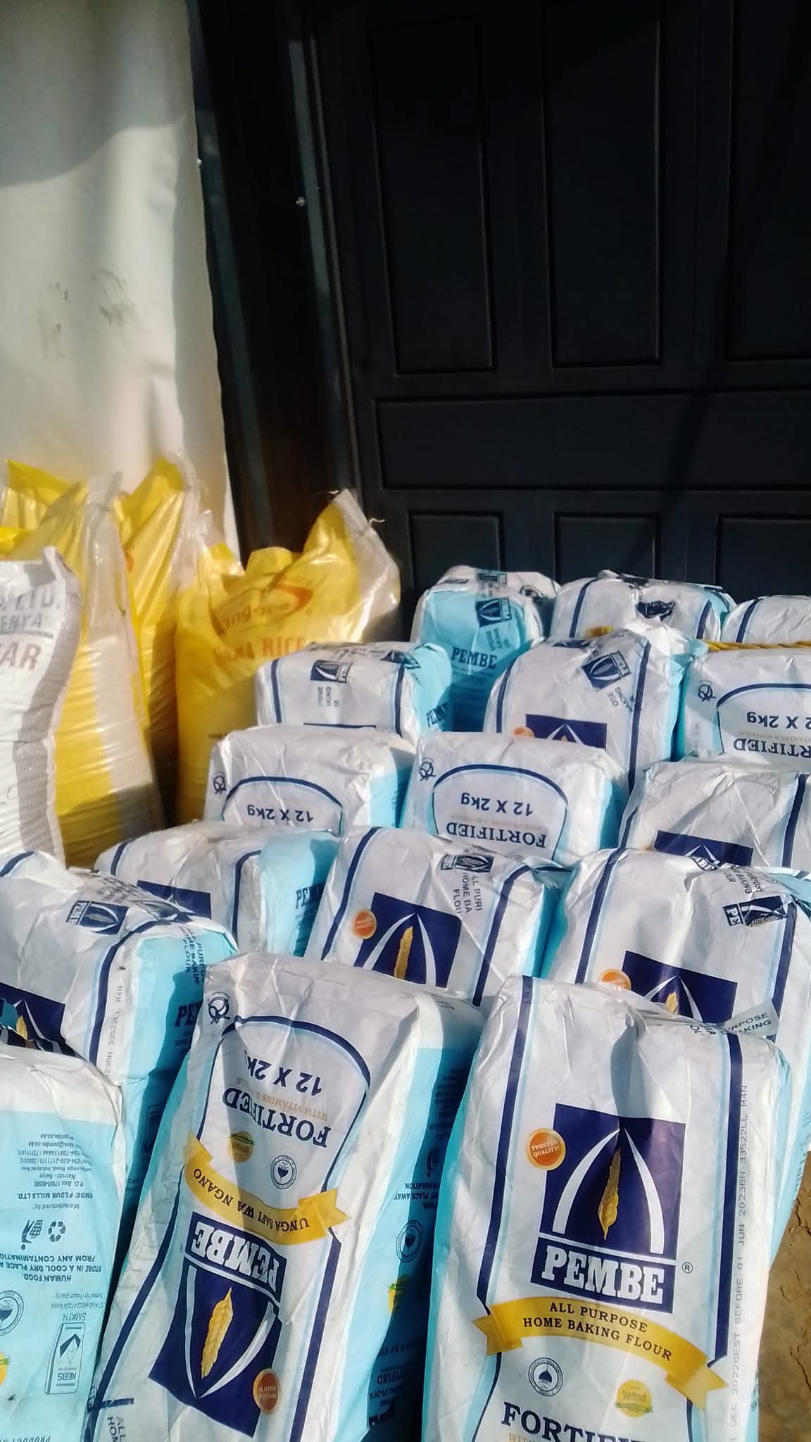Flour prepared for Thanksgiving food support